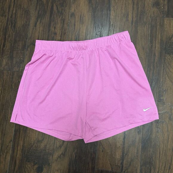 Nike Women's Attack Dri-Fit Mid-Rise Pink Shorts 5in Size XL DX6024-675 - Picture 1 of 8